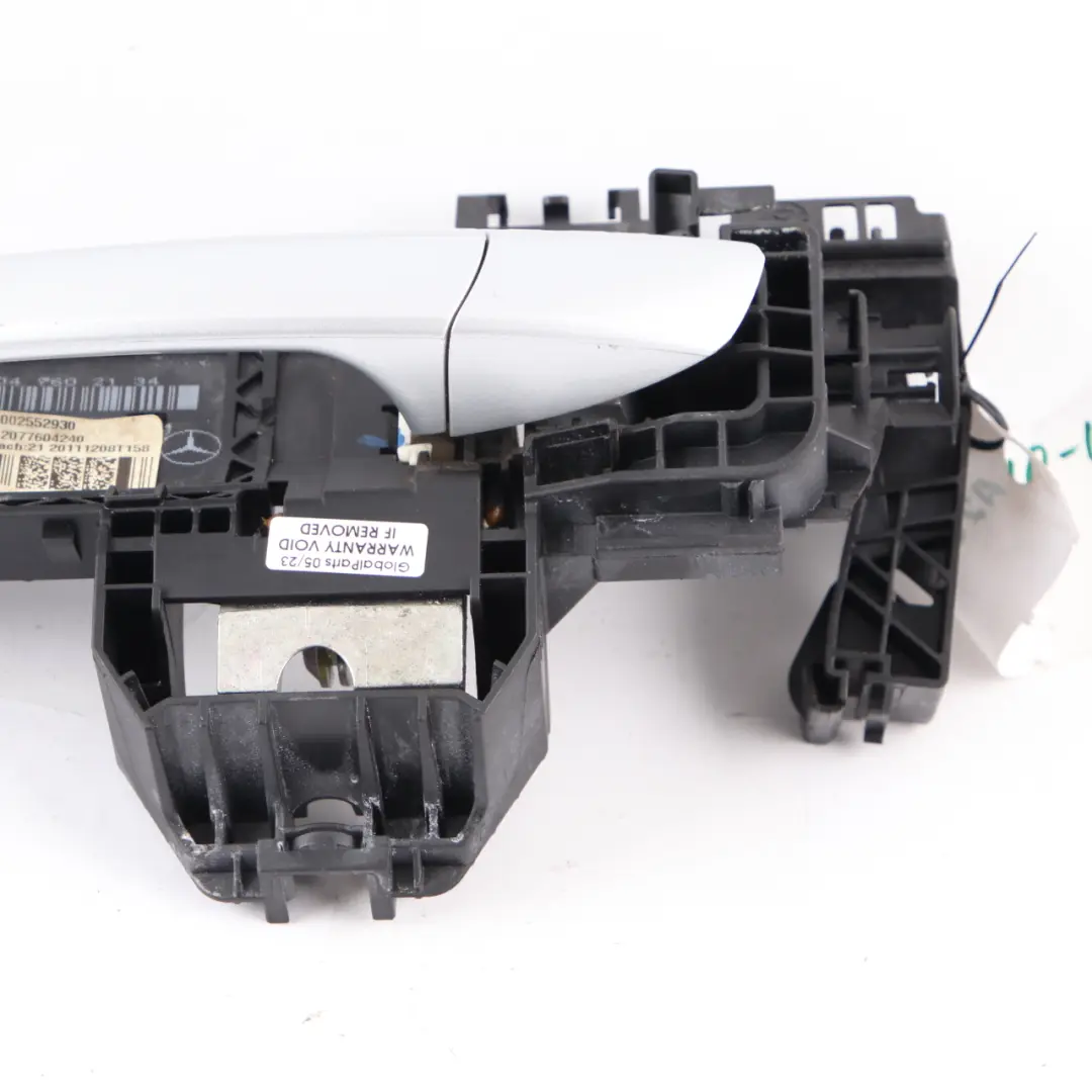Mercedes W207 Door Handle Front Left N/S Iridium Bright Silver 775 A2077604240 - SKU rhd-A2047601134-IRS1 - Part number A2047601134