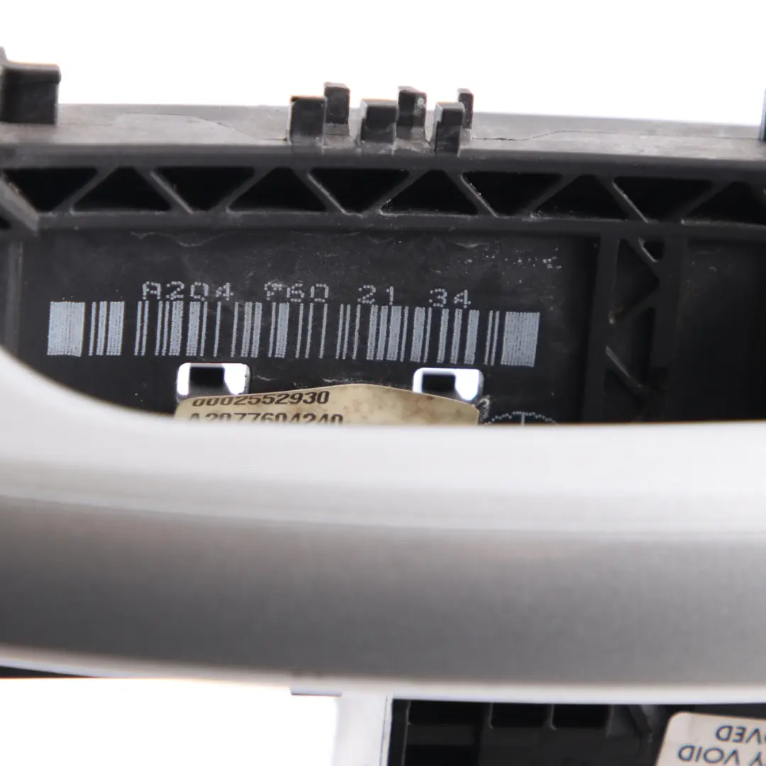 Mercedes W207 Door Handle Front Left N/S Iridium Bright Silver 775 A2077604240 - SKU rhd-A2047601134-IRS1 - Part number A2047601134