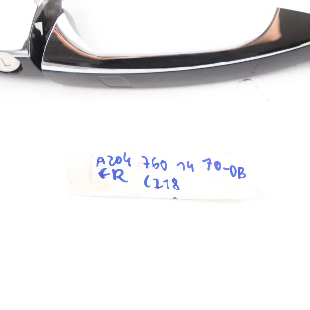 Door Handle Mercedes W176 W204 Grab Front Right O/S Outside Obsidian Black - 197 to with Part number A2047601470 Door Handle Mercedes W176 W204 Grab Front Right O/S Outside Obsidian Black - 197 - SKU rhd-A2047601470-OB1 - Part number A2047601470