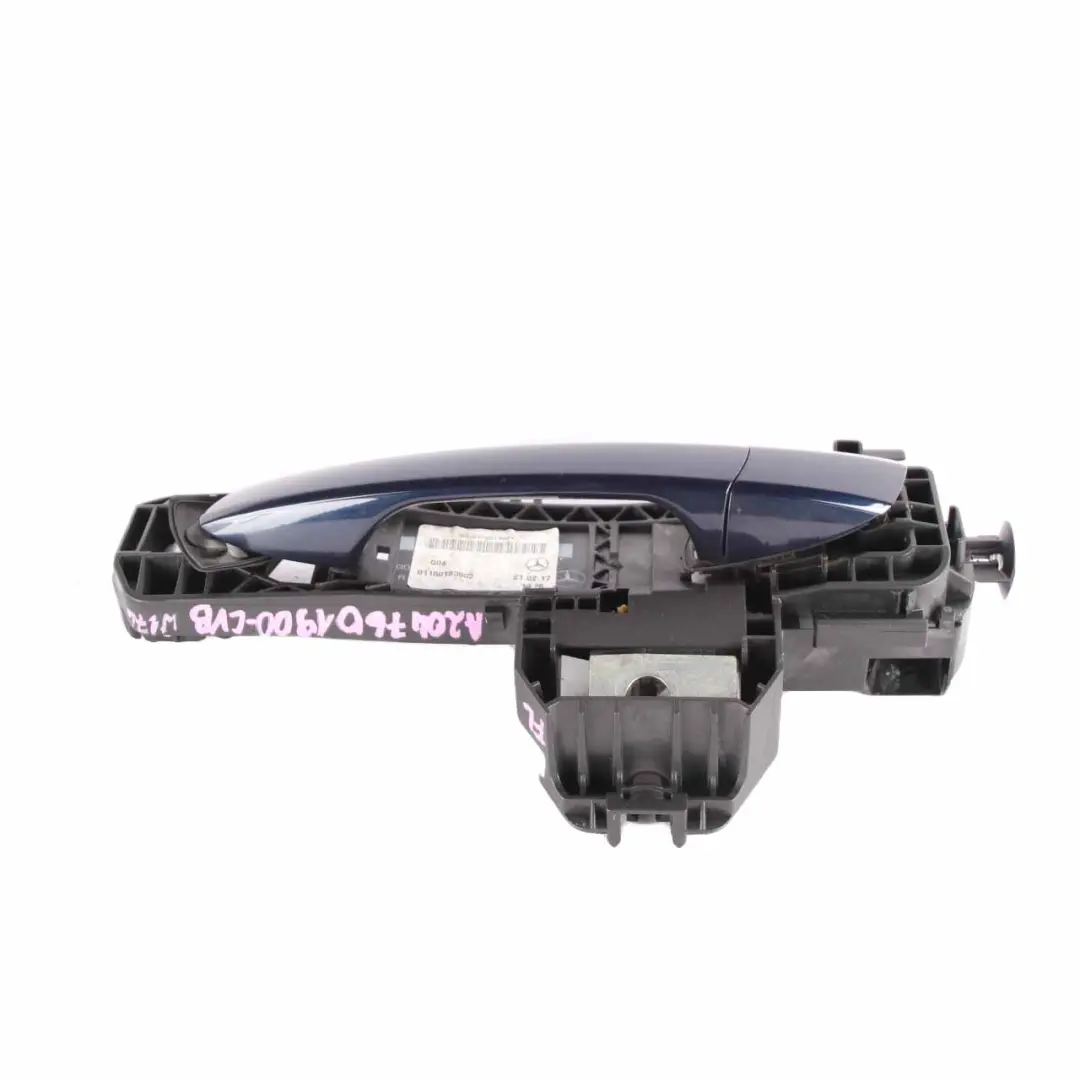 Door Handle Grab Front Left N/S Outside Cavansite Blue 890 to Mercedes W176 with Part number A2047601900 Mercedes W176 Door Handle Grab Front Left N/S Outside Cavansite Blue 890 - SKU rhd-A2047601900-CVB - Part number A2047601900