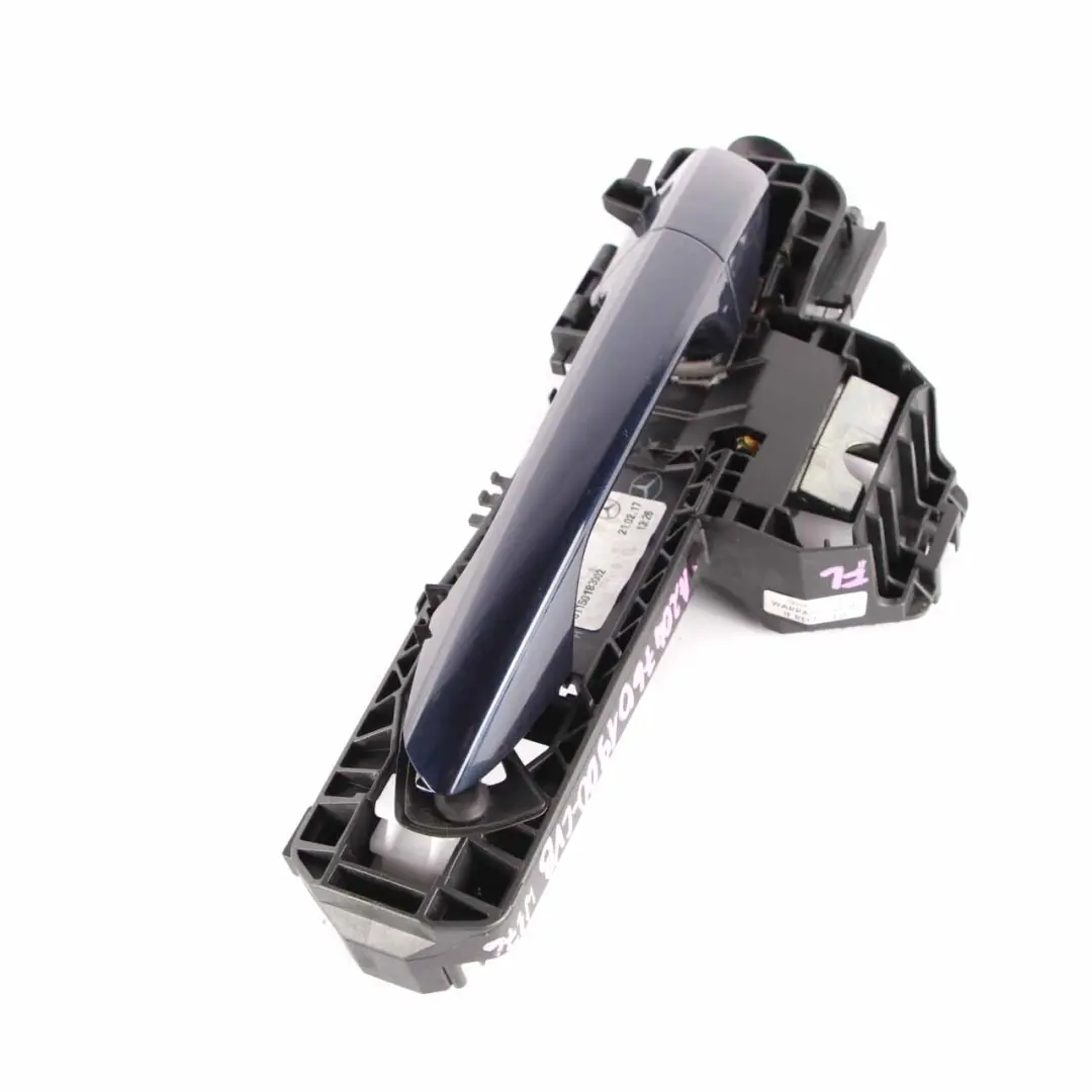 Door Handle Grab Front Left N/S Outside Cavansite Blue 890 to Mercedes W176 with Part number A2047601900 Mercedes W176 Door Handle Grab Front Left N/S Outside Cavansite Blue 890 - SKU rhd-A2047601900-CVB - Part number A2047601900