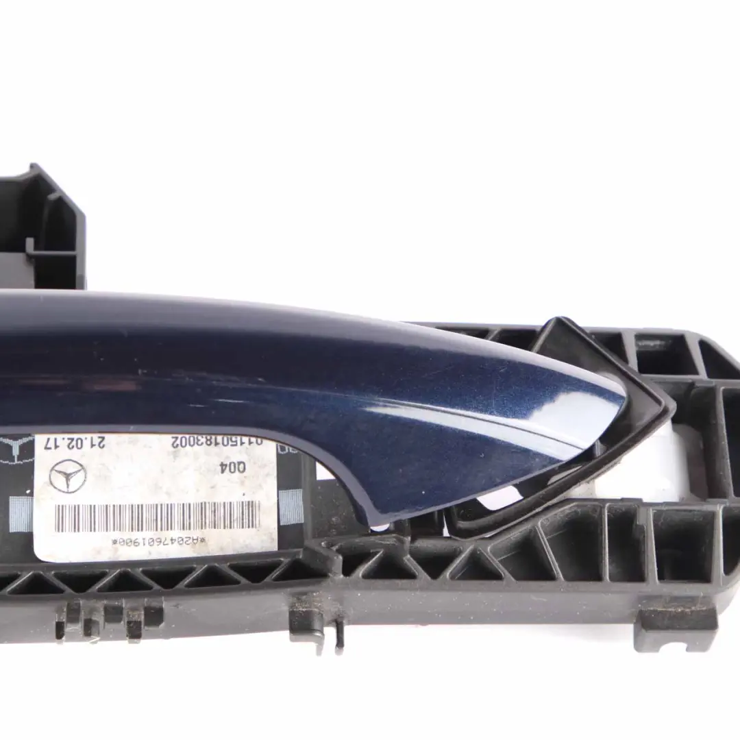 Mercedes W176 Door Handle Grab Front Left N/S Outside Cavansite Blue 890 - SKU rhd-A2047601900-CVB - Part number A2047601900