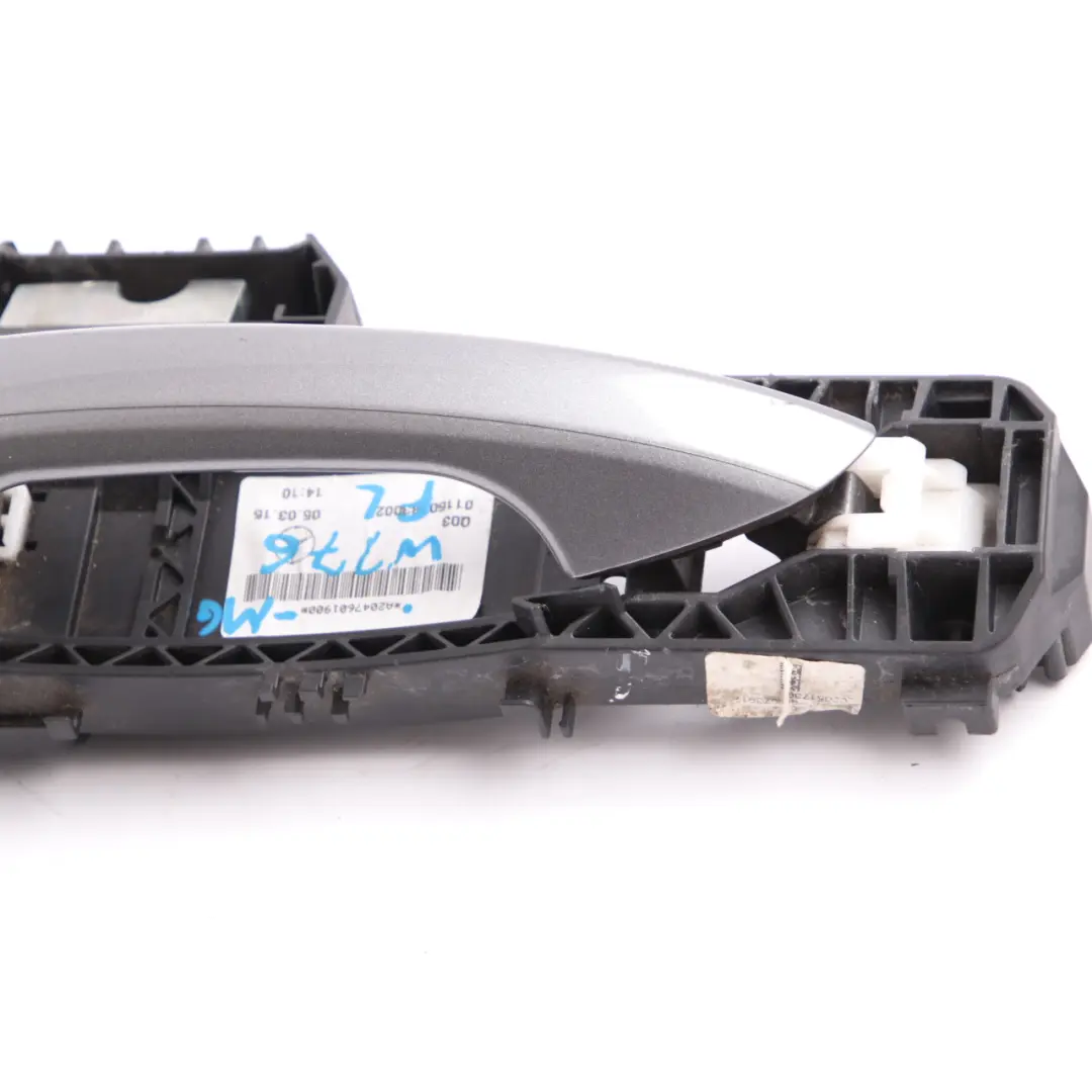 Mercedes W176 Door Handle Grab Front Left N/S Outside Mountain Grey Metallic 787 - SKU rhd-A2047601900-MG - Part number A2047601900