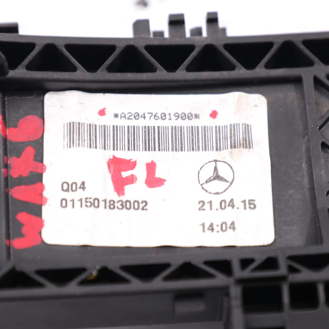 Door Handle Grab Base Carrier Front Left N/S Outside to Mercedes W176 with Part number A2047601900 Mercedes W176 Door Handle Grab Base Carrier Front Left N/S Outside - SKU rhd-A2047601900 - Part number A2047601900