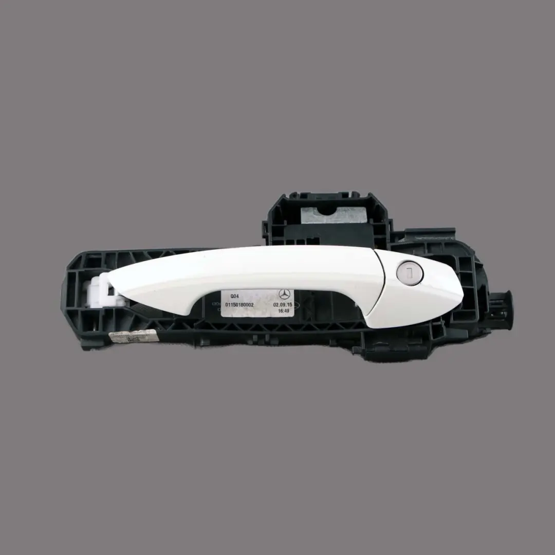 Door Handle Grab Front Right O/S A-Class Calcite White 650 to Mercedes W176 with Part number A2047602000 Mercedes W176 Door Handle Grab Front Right O/S A-Class Calcite White 650 - SKU rhd-A2047602000-CW - Part number A2047602000