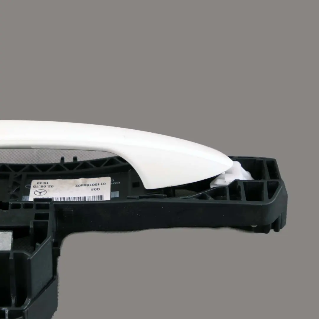 Door Handle Grab Front Right O/S A-Class Calcite White 650 to Mercedes W176 with Part number A2047602000 Mercedes W176 Door Handle Grab Front Right O/S A-Class Calcite White 650 - SKU rhd-A2047602000-CW - Part number A2047602000