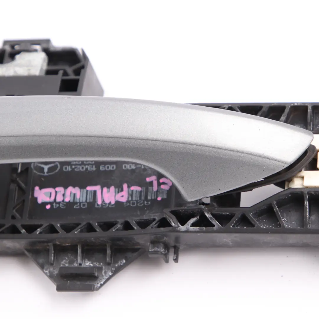 Front Left N/S Door Handle Grab Palladium Silver 792 to Mercedes W204 with Part number A2047600734 Mercedes W204 Front Left N/S Door Handle Grab Palladium Silver 792 - SKU rhd-A2047602534-PAL - Part number A2047600734