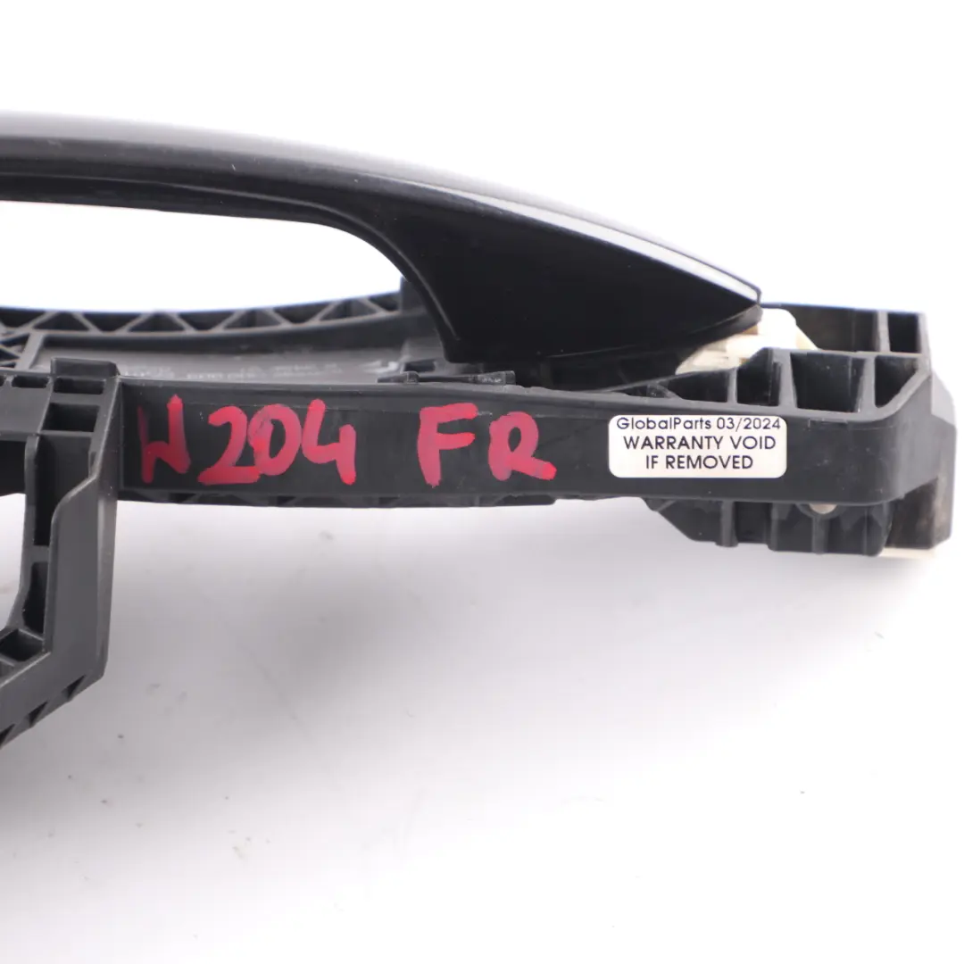 Mercedes W204 Door Handle Grab Front Right O/S Obsidian Black 197 - SKU RHD-A2047602634-OB1 - Part number A2047602634