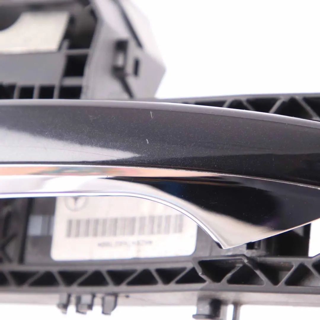 Door Handle Grab Front Left N/S Outside Kosmos Cosmic Black - 191 to Mercedes W176 with Part number A2047602700 Mercedes W176 Door Handle Grab Front Left N/S Outside Kosmos Cosmic Black - 191 - SKU rhd-A2047602700-KB - Part number A2047602700