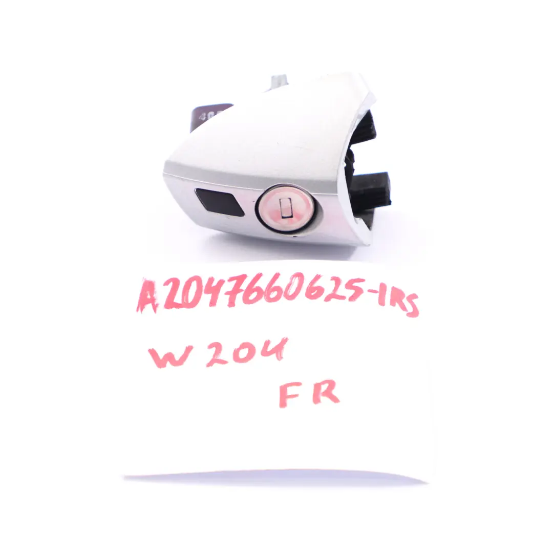 Mercedes W204 Door Handle Catch Lock Cylinder Front Right O/S Iridium Silver 775 - SKU rhd-A2047660625-IRS - Part number A2047660625