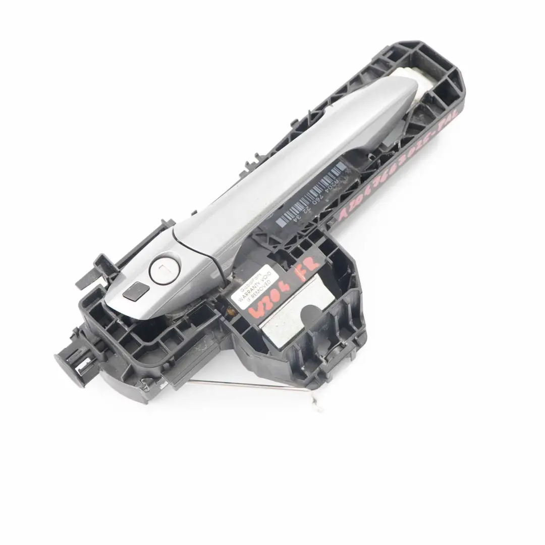  Door Handle Mercedes W204 Front Right O/S Lock Keyless Palladium Silver - 792 - SKU rhd-A2047662025-PAL - Part number A2047660225