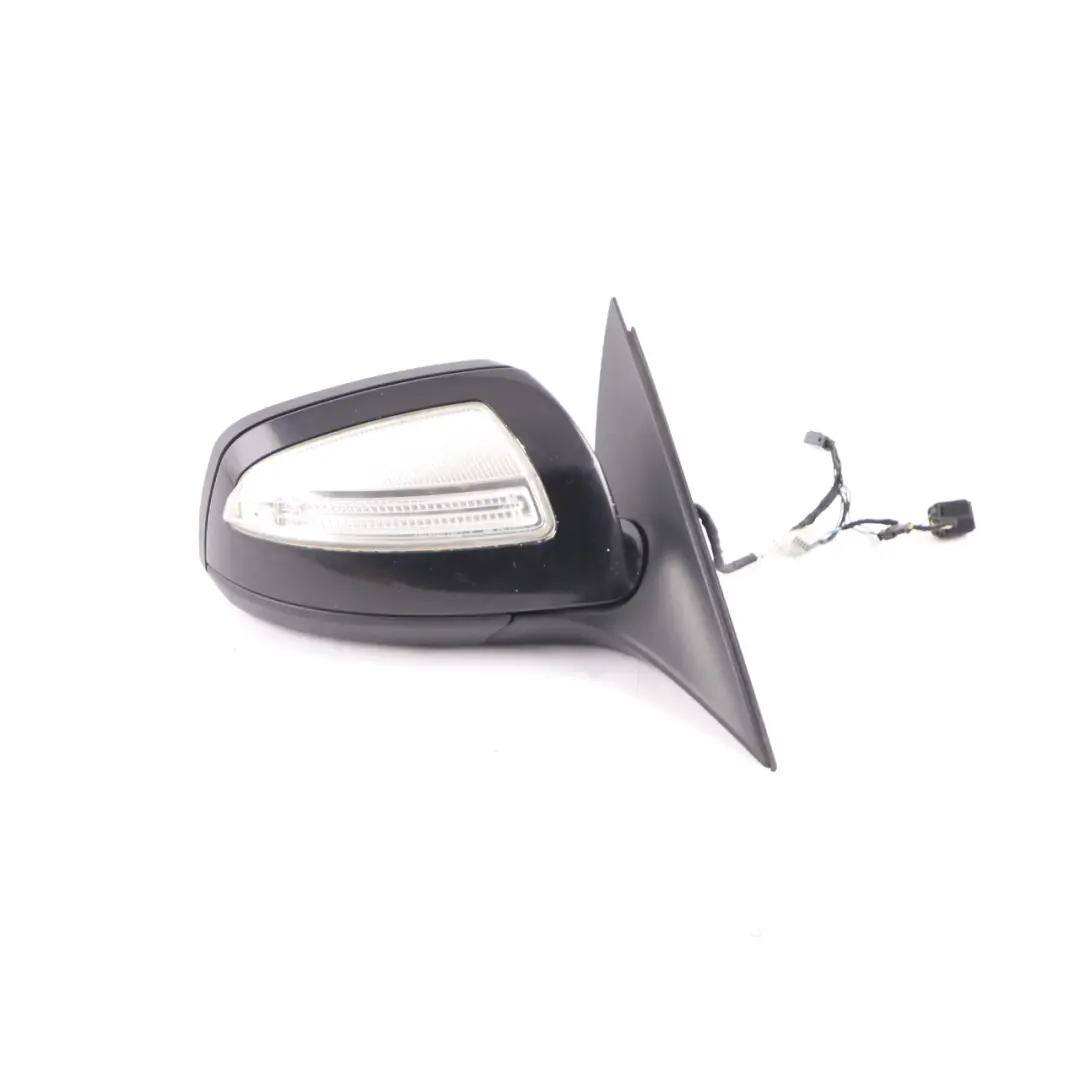 Mercedes W204 Power Fold Auto Dip Right Wing Door Mirror Obsidian Black 197 - SKU rhd-A2048100476-OB - Part number A2048100476