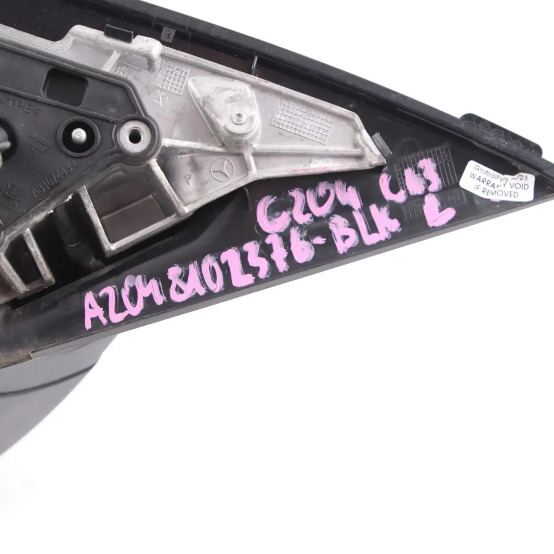 Mercedes W204 Coupe Wing Mirror Door Left N/S Outside Power Fold Auto Dip Black - SKU rhd-A2048102376-BLK - Part number A2048102376