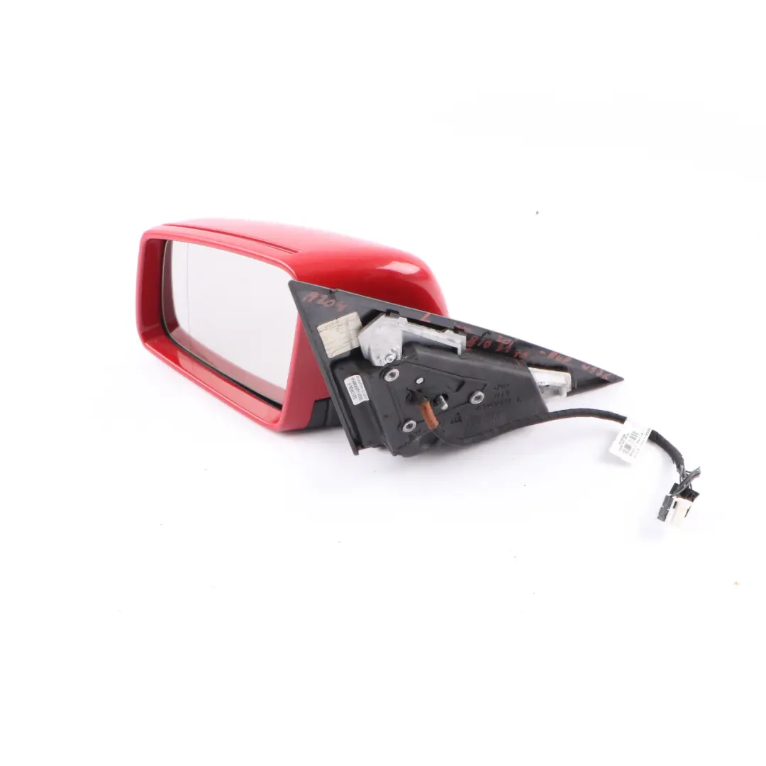 Mercedes W204 Wing Mirror Power Fold Door Left N/S Outside Fire Opal Red - 590 - SKU rhd-A2048103176-FUP - Part number A2048103176