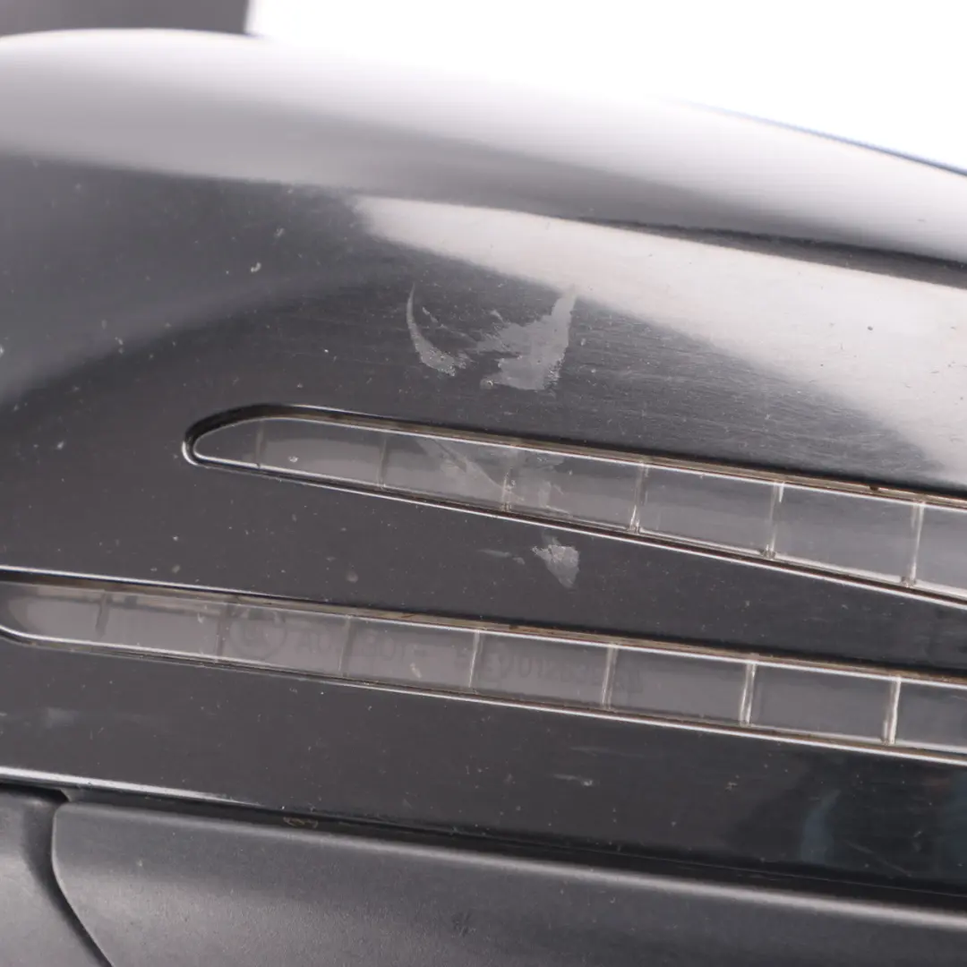 Mercedes W204 Wing Mirror Power Fold Door Left N/S Obsidian Black Metallic 197 - SKU rhd-A2048103176-OB - Part number A2048103176