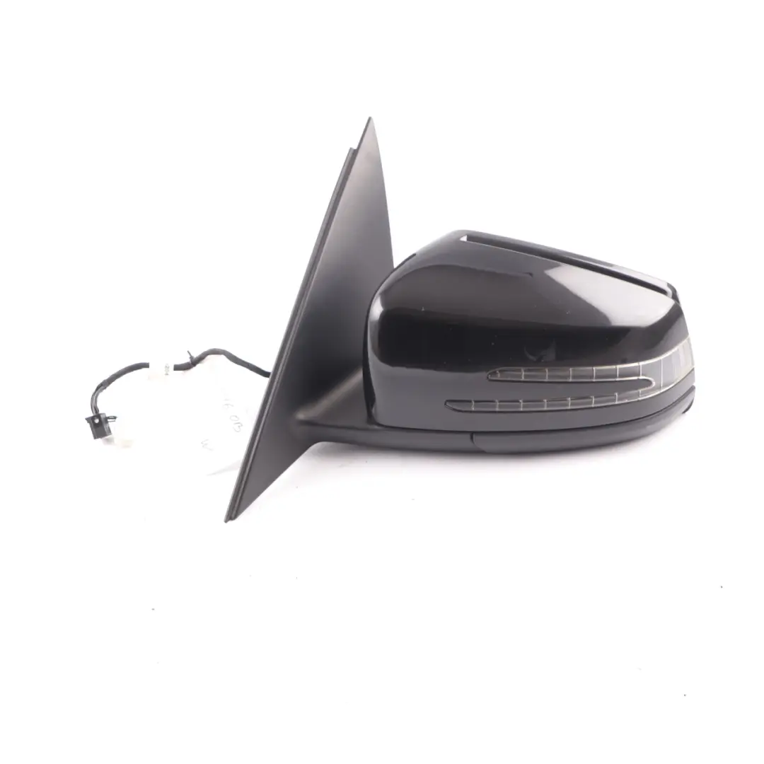 Mercedes W204 Wing Mirror Power Fold Door Left N/S Obsidian Black Metallic 197 - SKU rhd-A2048103176-OB - Part number A2048103176