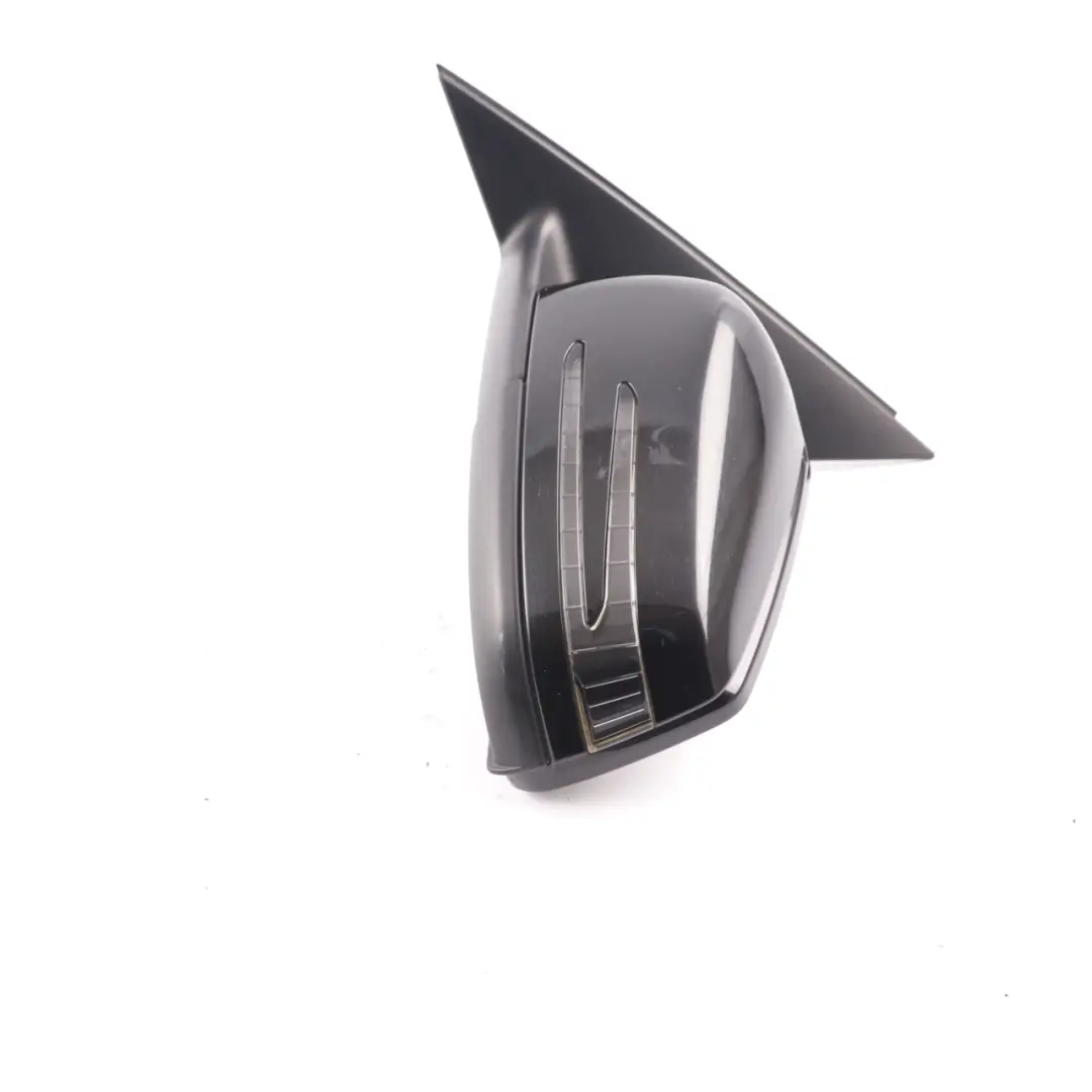 Mercedes W204 Wing Mirror Power Fold Door Left N/S Obsidian Black Metallic 197 - SKU rhd-A2048103176-OB - Part number A2048103176