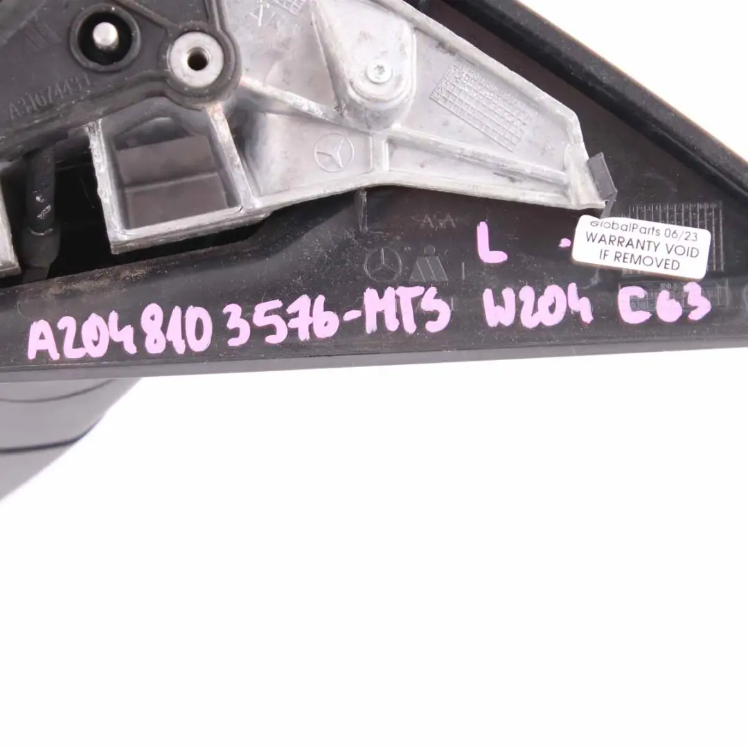 Wing Mirror Door Left N/S Magnetite Black - 183 to Mercedes W204 Coupe with Part number A2048103576 Mercedes W204 Coupe Wing Mirror Door Left N/S Magnetite Black - 183 - SKU rhd-A2048103576-MTS - Part number A2048103576