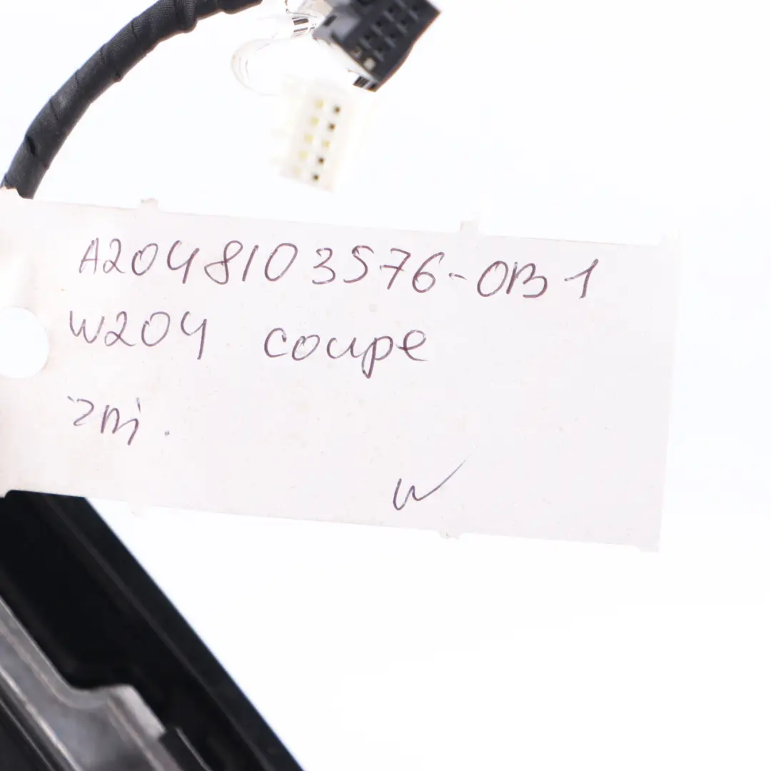 Wing Mirror Door Left N/S Obsidian Black - 197 to Mercedes W204 Coupe with Part number A2048103576 Mercedes W204 Coupe Wing Mirror Door Left N/S Obsidian Black - 197 - SKU rhd-A2048103576-OB1 - Part number A2048103576