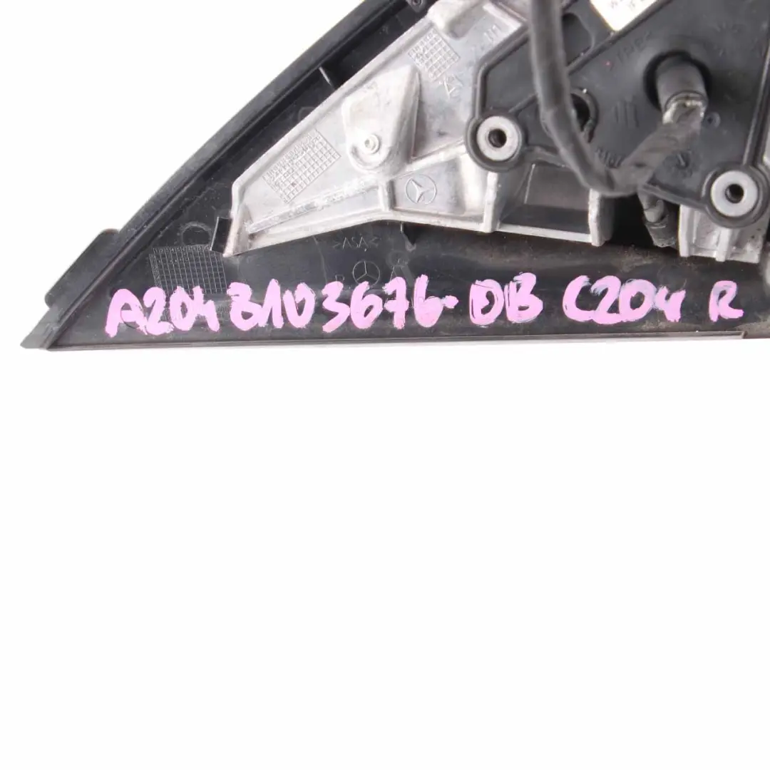 Mercedes W204 Coupe Wing Mirror Door Right O/S Outside Obsidian Black - 197 - SKU rhd-A2048103676-OB1 - Part number A2048103676
