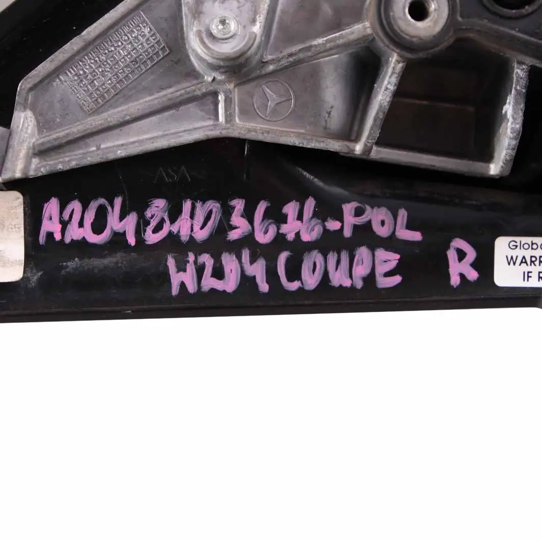 Wing Mirror Door Right O/S Power Fold Polar White - 149 to Mercedes W204 Coupe with Part number A2048103676 Mercedes W204 Coupe Wing Mirror Door Right O/S Power Fold Polar White - 149 - SKU rhd-A2048103676-POL - Part number A2048103676