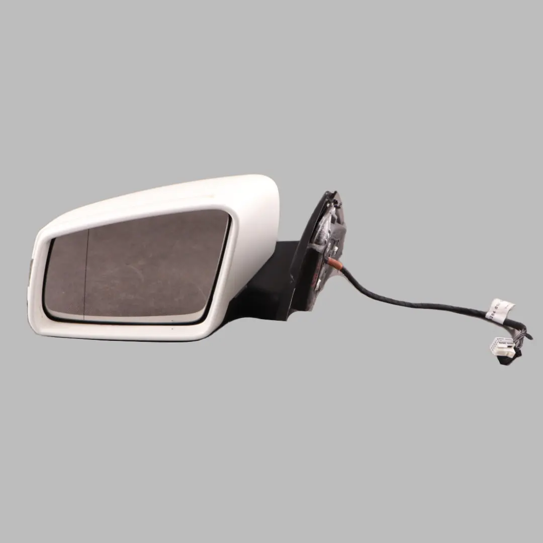Mercedes W204 Wing Mirror Door Left N/S Power Fold Auto Dip Calcite White - 650 - SKU rhd-A2048103976-CW - Part number A2048103976