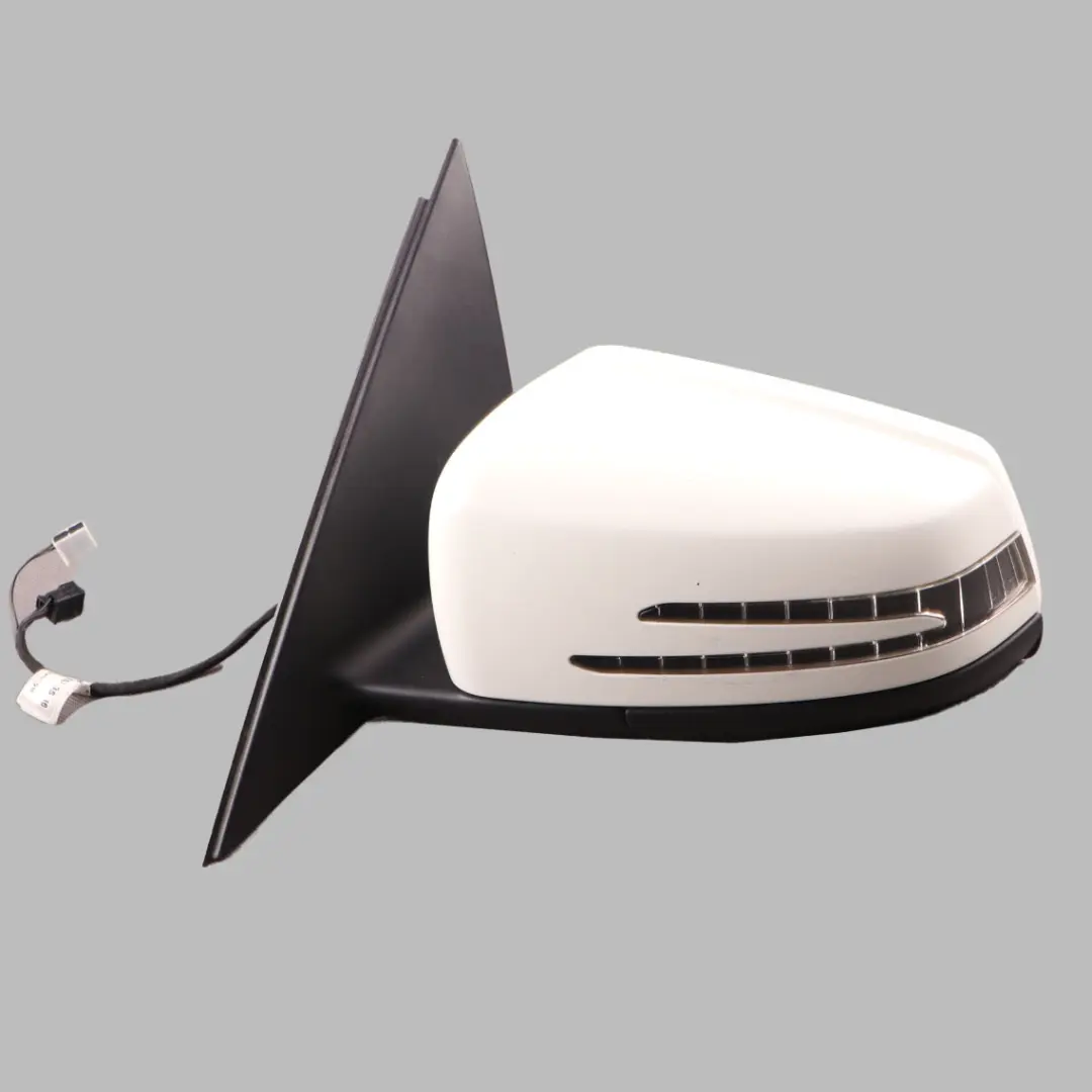 Mercedes W204 Wing Mirror Door Left N/S Power Fold Auto Dip Calcite White - 650 - SKU rhd-A2048103976-CW - Part number A2048103976
