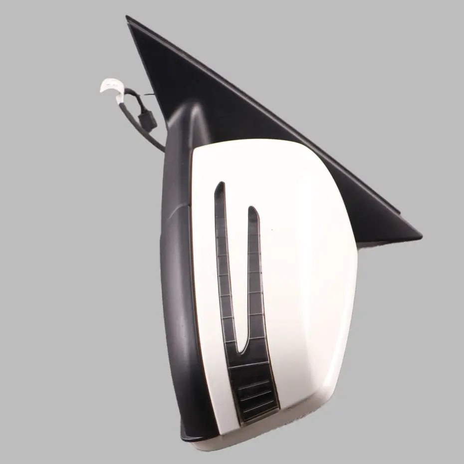 Mercedes W204 Wing Mirror Door Left N/S Power Fold Auto Dip Calcite White - 650 - SKU rhd-A2048103976-CW - Part number A2048103976