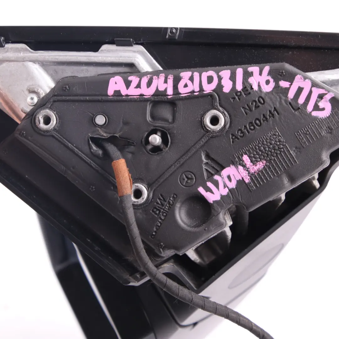 Mercedes W204 Wing Mirror Power Fold Auto Dip Door Left N/S Magnetite Black 183 - SKU rhd-A2048103976-MTS - Part number A2048103976