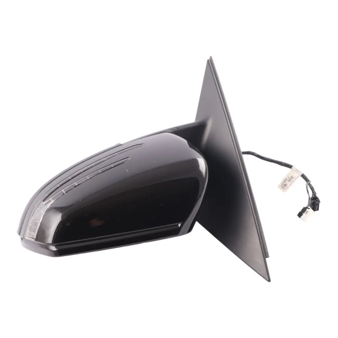 Mercedes W204 Wing Mirror Power Fold Auto Dip Door Left N/S Obsidian Black - 197 - SKU rhd-A2048103976-OB2 - Part number A2048103976