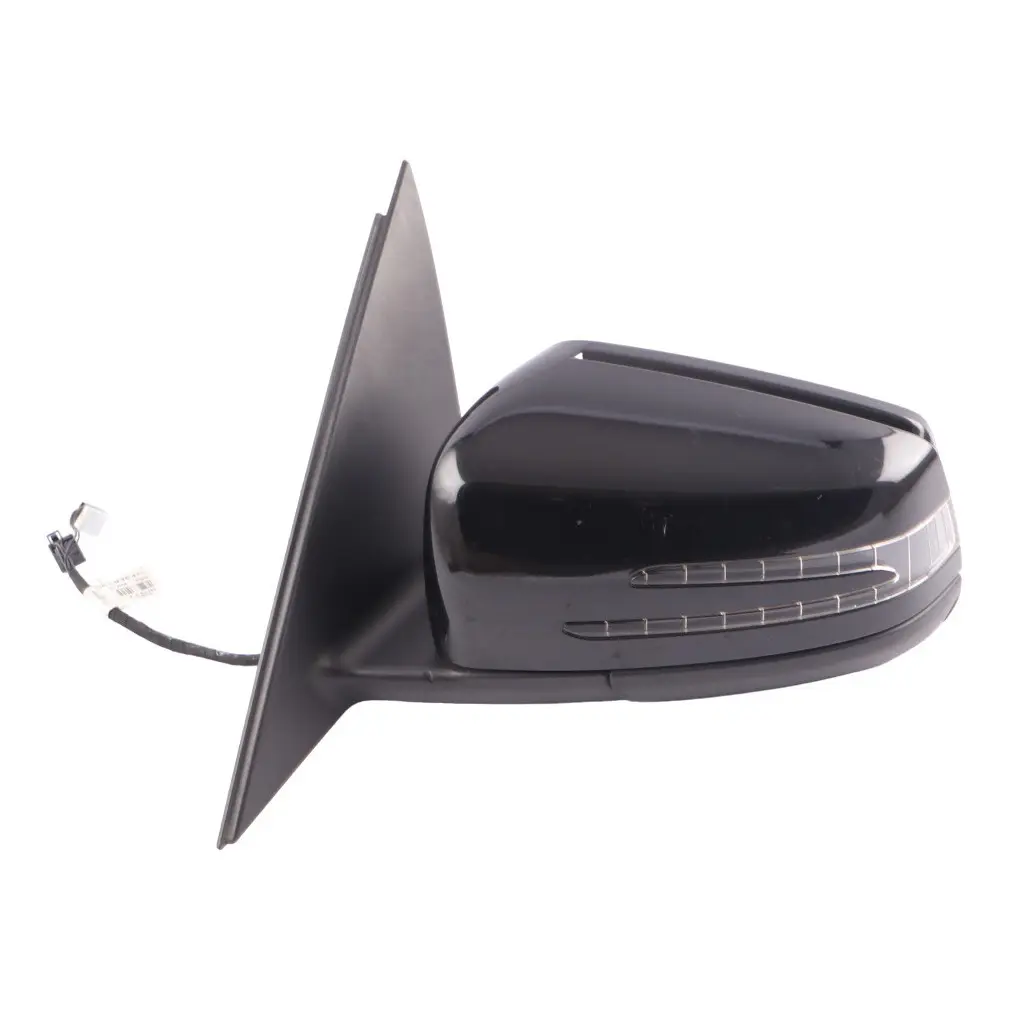 Mercedes W204 Wing Mirror Power Fold Auto Dip Door Left N/S Obsidian Black - 197 - SKU rhd-A2048103976-OB2 - Part number A2048103976