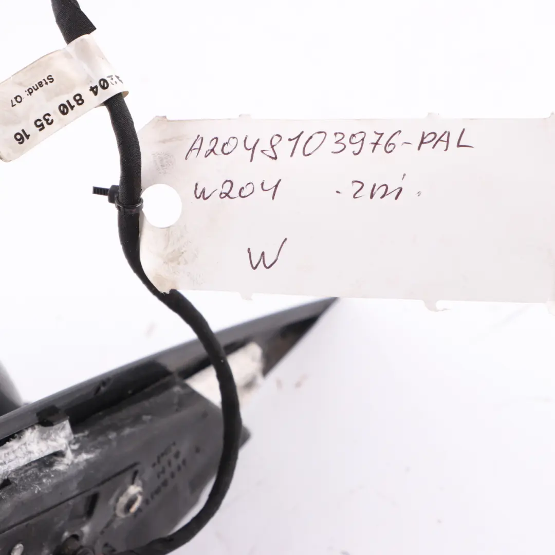 Wing Mirror Power Fold Door Left N/S Palladium Silver to Mercedes W204 with Part number A2048103976 Mercedes W204 Wing Mirror Power Fold Door Left N/S Palladium Silver - SKU rhd-A2048103976-PAL - Part number A2048103976