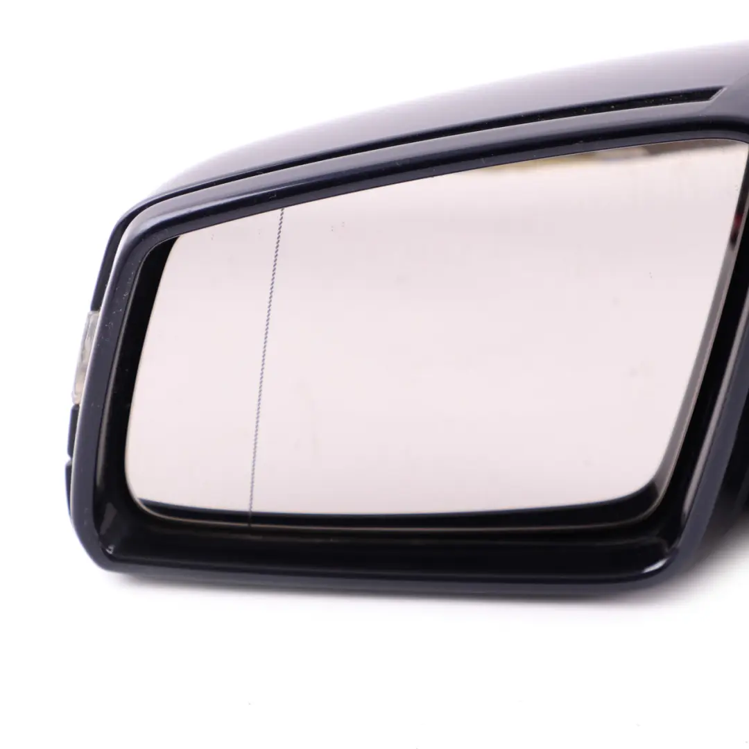 Mercedes W204 Wing Mirror Door Left N/S Power Fold Auto Dip Tanzanite Blue - 359 - SKU rhd-A2048103976-TB - Part number A2048103976