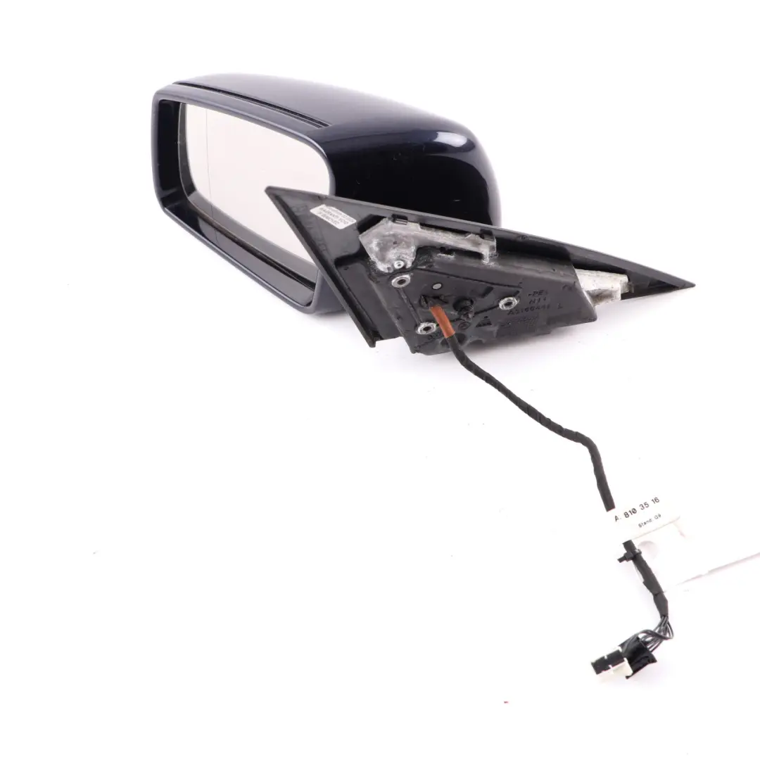 Mercedes W204 Wing Mirror Door Left N/S Power Fold Auto Dip Tanzanite Blue - 359 - SKU rhd-A2048103976-TB - Part number A2048103976