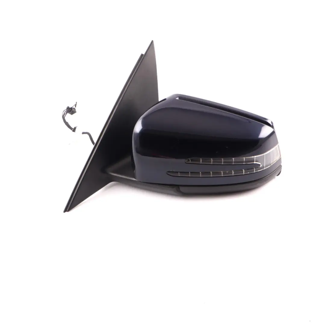 Mercedes W204 Wing Mirror Door Left N/S Power Fold Auto Dip Tanzanite Blue - 359 - SKU rhd-A2048103976-TB - Part number A2048103976
