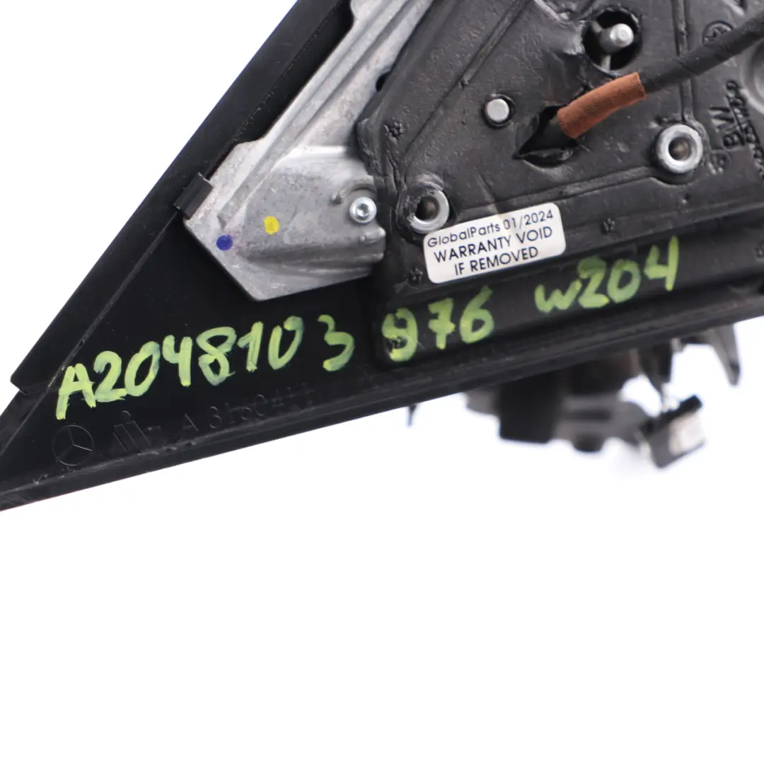 Wing Mirror Base Carrier Door Left N/S Power Fold Auto Dip Outside to Mercedes W204 with Part number A2048103976 Mercedes W204 Wing Mirror Base Carrier Door Left N/S Power Fold Auto Dip Outside - SKU rhd-A2048103976 - Part number A2048103976