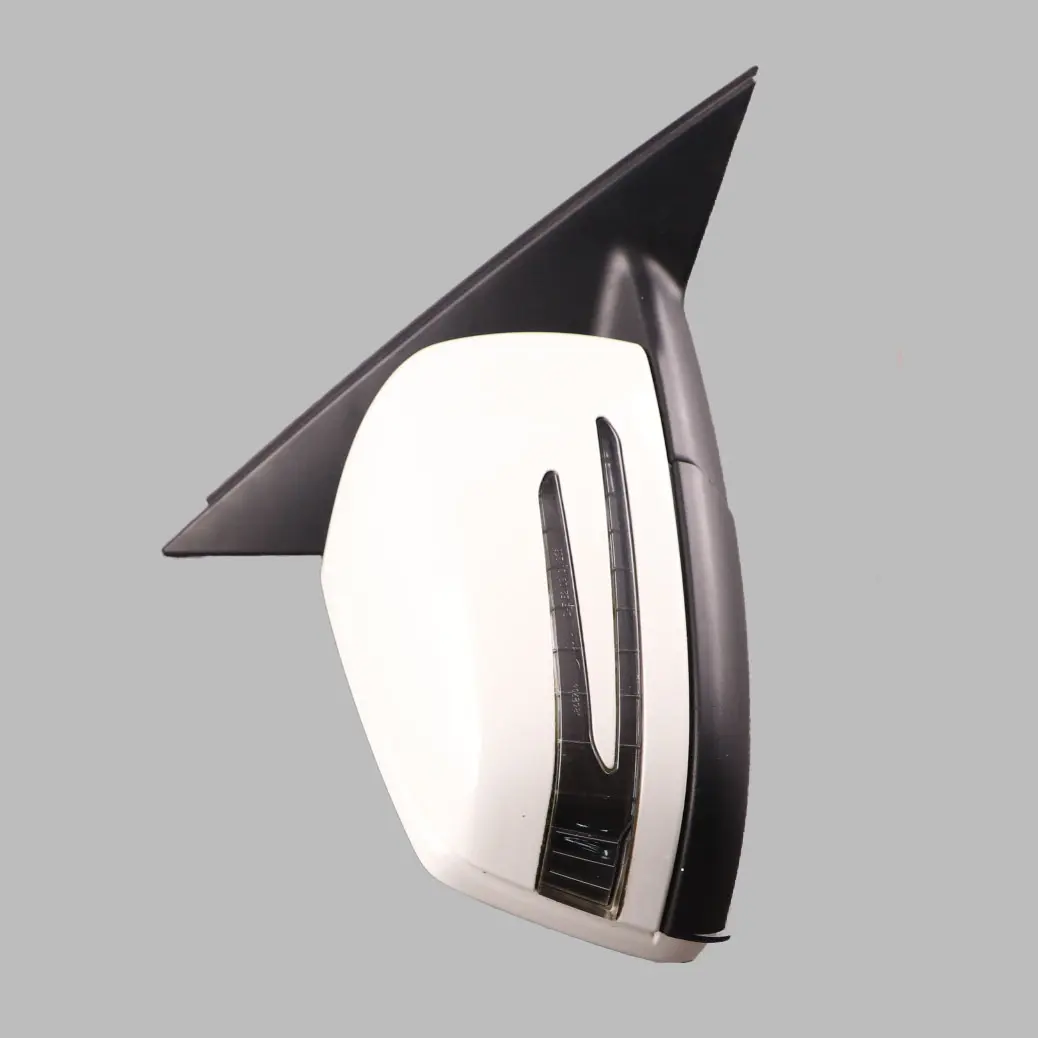 Mercedes W204 Wing Mirror Door Right O/S Power Fold Auto Dip Calcite White - 650 - SKU rhd-A2048104076-CW - Part number A2048104076