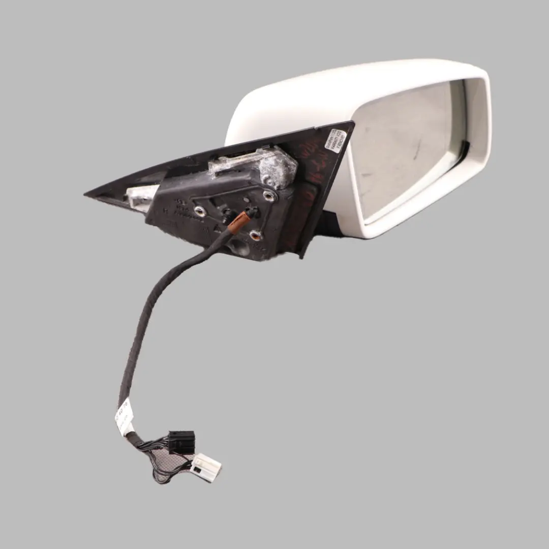Mercedes W204 Wing Mirror Door Right O/S Power Fold Auto Dip Calcite White - 650 - SKU rhd-A2048104076-CW - Part number A2048104076
