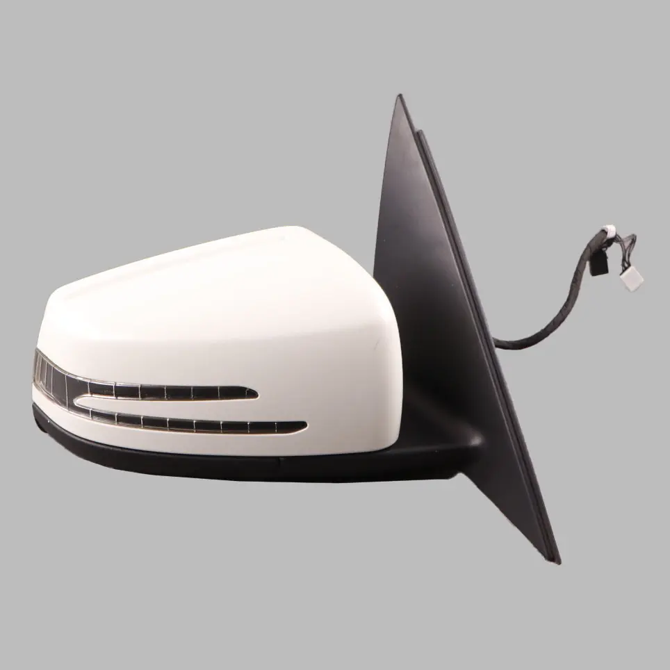 Mercedes W204 Wing Mirror Door Right O/S Power Fold Auto Dip Calcite White - 650 - SKU rhd-A2048104076-CW - Part number A2048104076