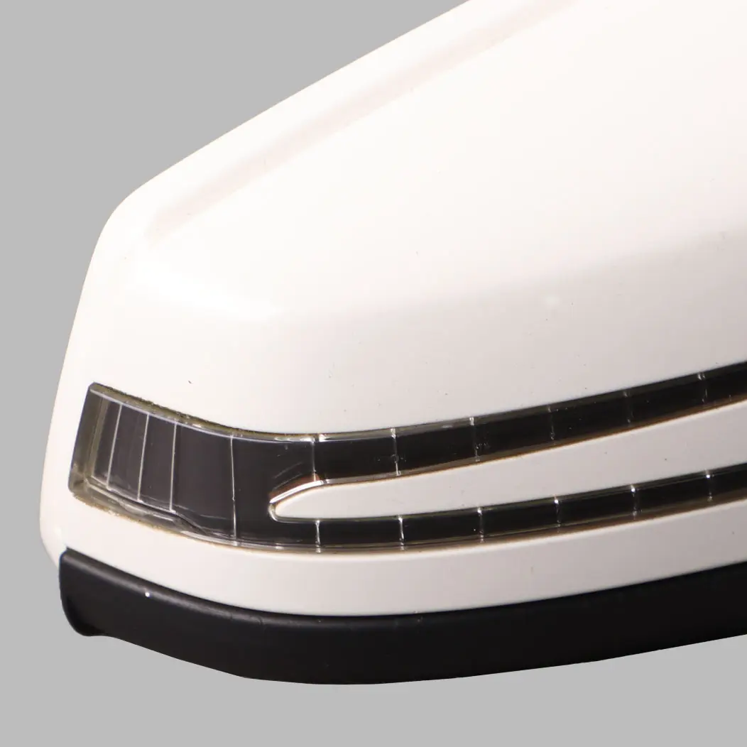 Mercedes W204 Wing Mirror Door Right O/S Power Fold Auto Dip Calcite White - 650 - SKU rhd-A2048104076-CW - Part number A2048104076