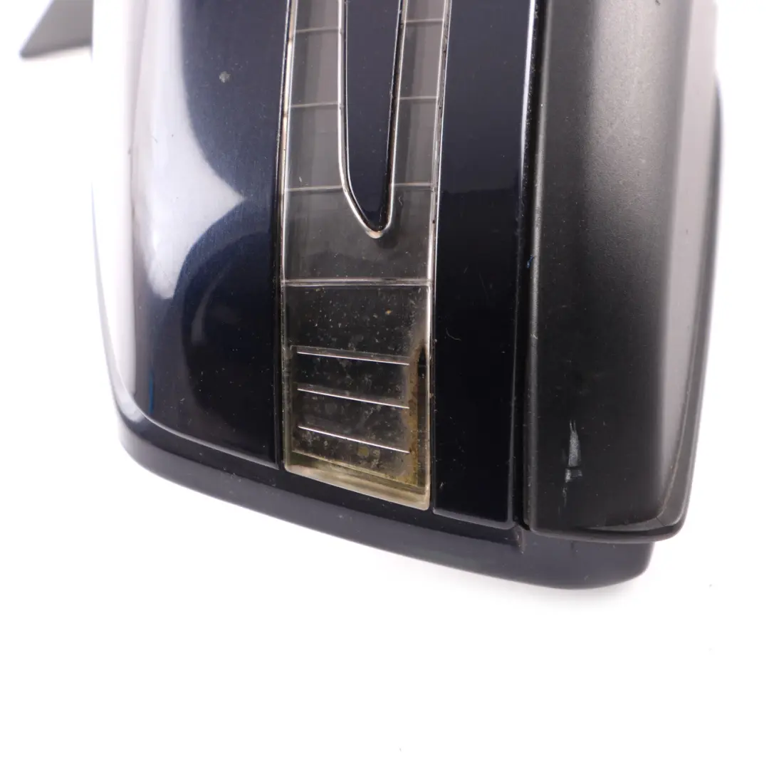 Mercedes W204 Wing Mirror Door Right O/S Power Fold Auto Dip Tanzanite Blue 359 - SKU rhd-A2048104076-TB - Part number A2048104076