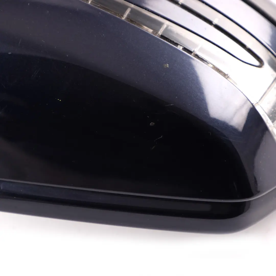 Mercedes W204 Wing Mirror Door Right O/S Power Fold Auto Dip Tanzanite Blue 359 - SKU rhd-A2048104076-TB - Part number A2048104076