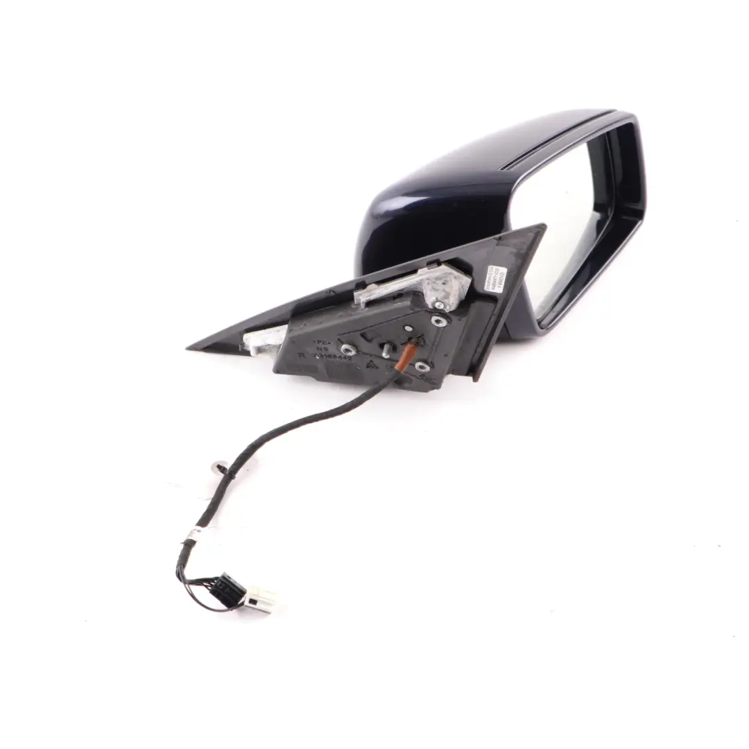 Mercedes W204 Wing Mirror Door Right O/S Power Fold Auto Dip Tanzanite Blue 359 - SKU rhd-A2048104076-TB - Part number A2048104076