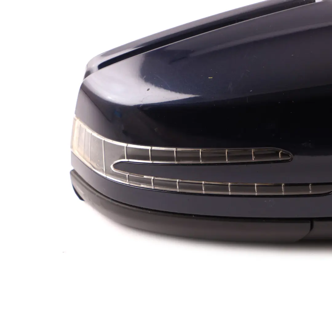 Mercedes W204 Wing Mirror Door Right O/S Power Fold Auto Dip Tanzanite Blue 359 - SKU rhd-A2048104076-TB - Part number A2048104076