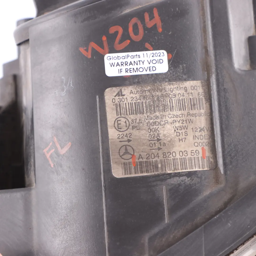 Bi-Xenon Headlamp Headlight Lamp Light Front Left N/S to Mercedes W204 with Part number A2048200359 Mercedes W204 Bi-Xenon Headlamp Headlight Lamp Light Front Left N/S - SKU rhd-A2048200359 - Part number A2048200359