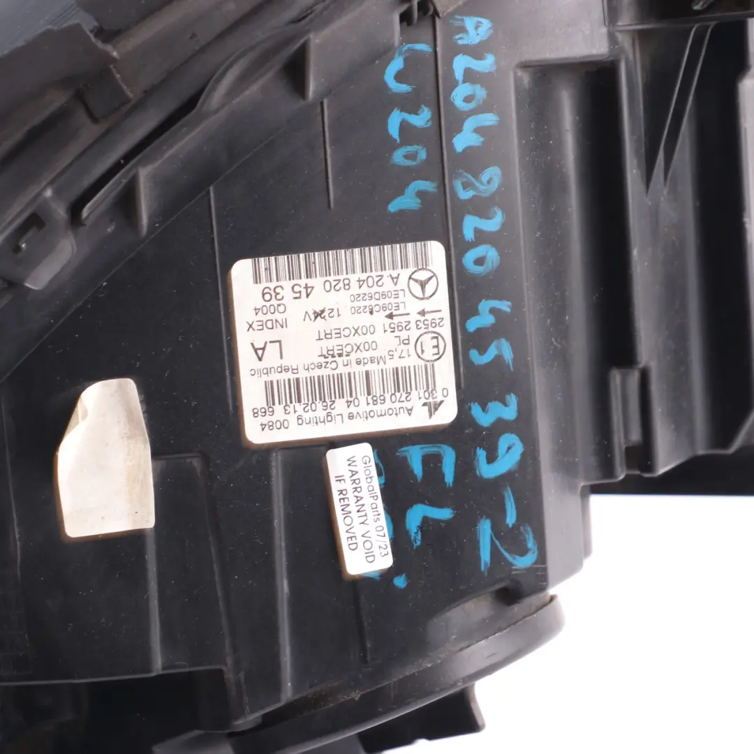Headlamp Headlight Bi-Xenon Lamp Light Front Left N/S A2048204539 to Mercedes W204 with Part number A2048203739 Mercedes W204 Headlamp Headlight Bi-Xenon Lamp Light Front Left N/S A2048204539 - SKU rhd-A2048203739-2 - Part number A2048203739