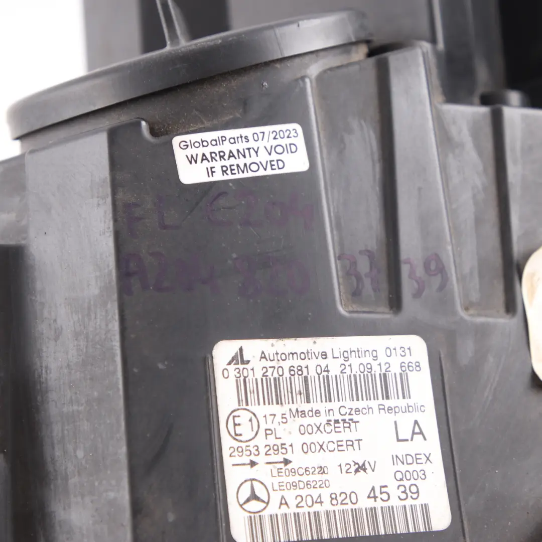 Headlamp Headlight Bi-xenon Lamp Light Front Left N/S A2048204539 to Mercedes W204 with Part number A2048203739 Mercedes W204 Headlamp Headlight Bi-xenon Lamp Light Front Left N/S A2048204539 - SKU rhd-A2048203739 - Part number A2048203739