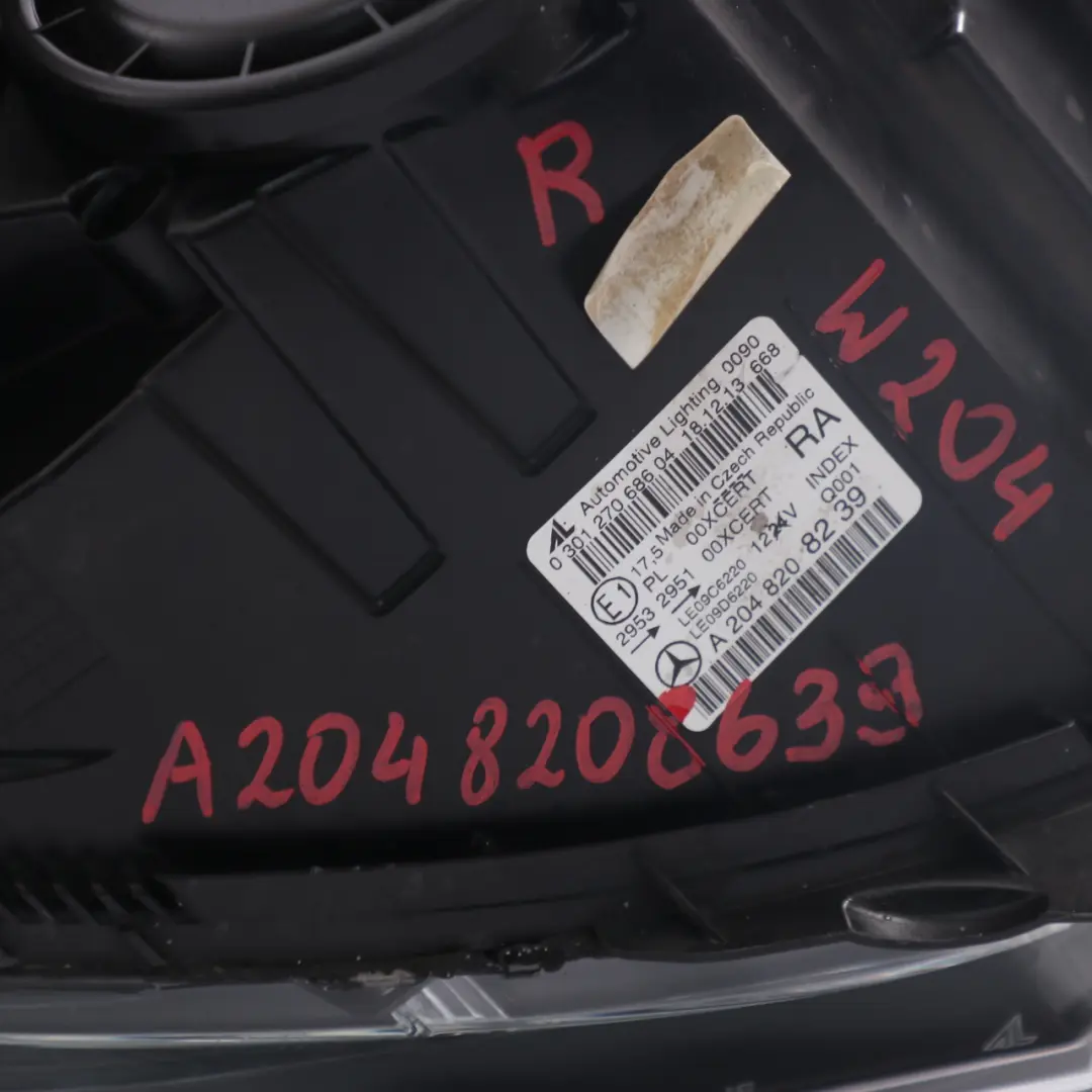 Headlamp Headlight BI Xenon ILS Lamp Front Right O/S A2048208239 to Mercedes W204 with Part number A2048208639 Mercedes W204 Headlamp Headlight BI Xenon ILS Lamp Front Right O/S A2048208239 - SKU rhd-A2048208639 - Part number A2048208639