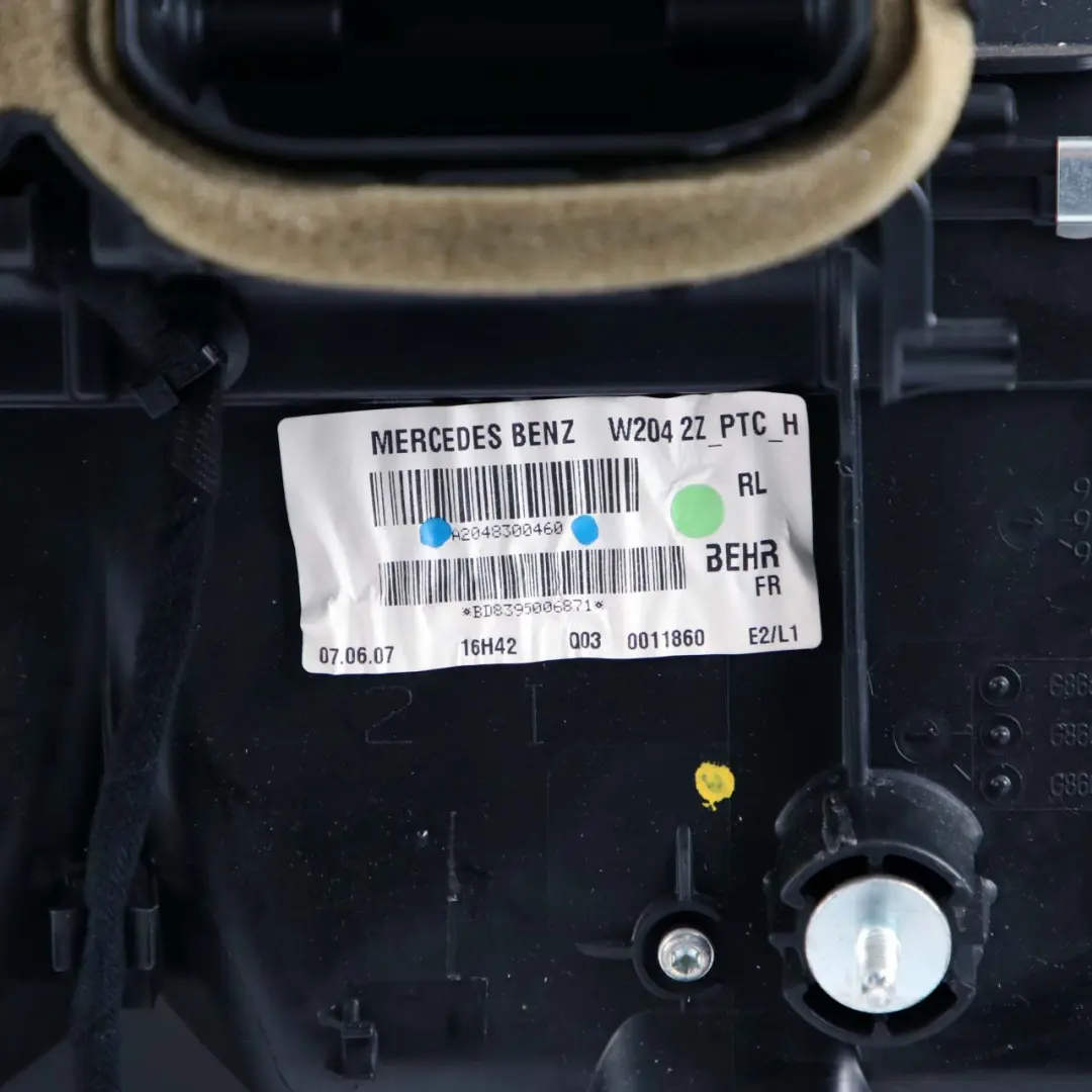 Mercedes-Benz C-Class W204 Air Conditioning Heater Matrix Blower Housing Box to with Part number A2048302803 Mercedes-Benz C-Class W204 Air Conditioning Heater Matrix Blower Housing Box - SKU rhd-A2048302803 - Part number A2048302803