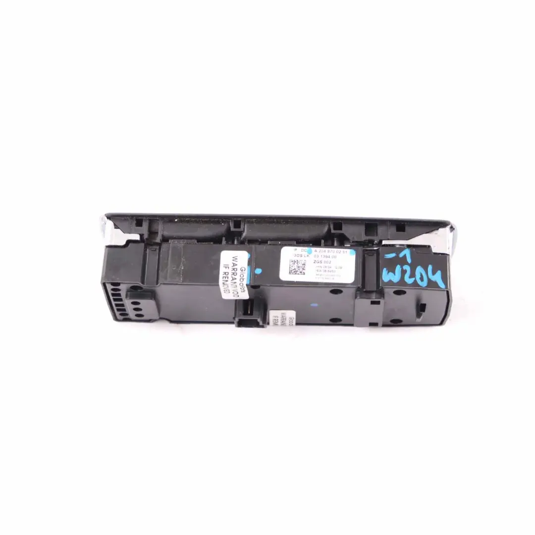 Mercedes W204 Window Switch Front Right Door Power Regulation - SKU rhd-A2048700251-1 - Part number A2048700251